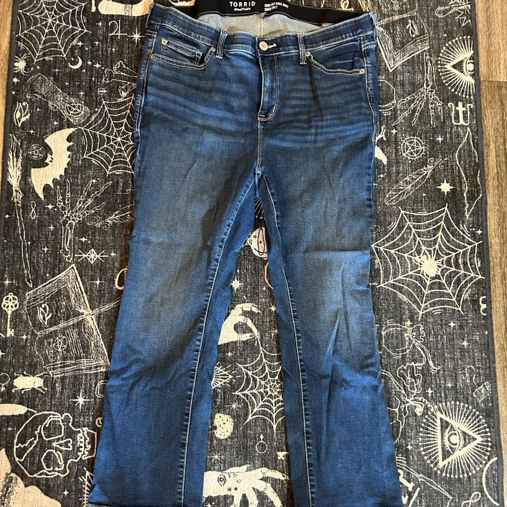 Torrid Women's Dark Blue Straight Leg Jeans